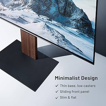 Amazon.com: WALL V2 Caster Low Type | Minimalist Rolling TV Stand